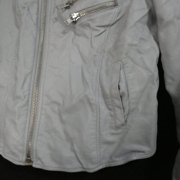 Vintage - RD STYLE | small petite | Chic Studded Collar Faux Leather Jacket - Picture 8 of 16